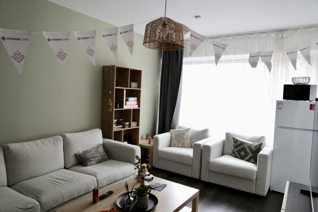 Woonkamer in kantoor Rotterdam-Zuid